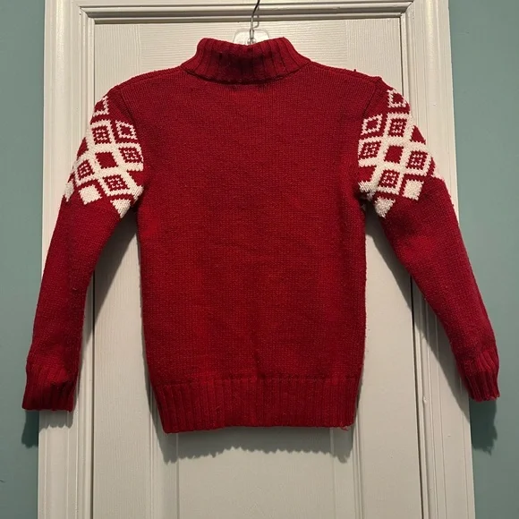CAT & JACK BOYS CHRISTMAS HOLIDAY SWEATER SIZE S (6/7) - Picture 2 of 2